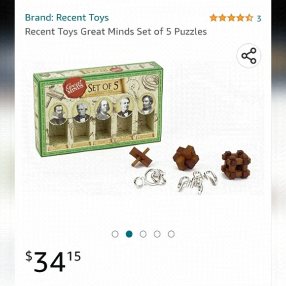GREAT Minds 5 Classic Puzzles Set, Toy, Gift, STEM - Picture 1 of 6